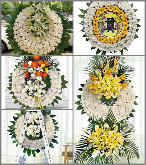 广西梧州蒙山县西河镇花圈速递